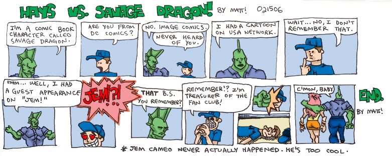 hays vs. savage dragon!