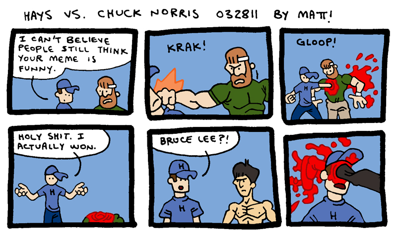 hays vs. chuck norris