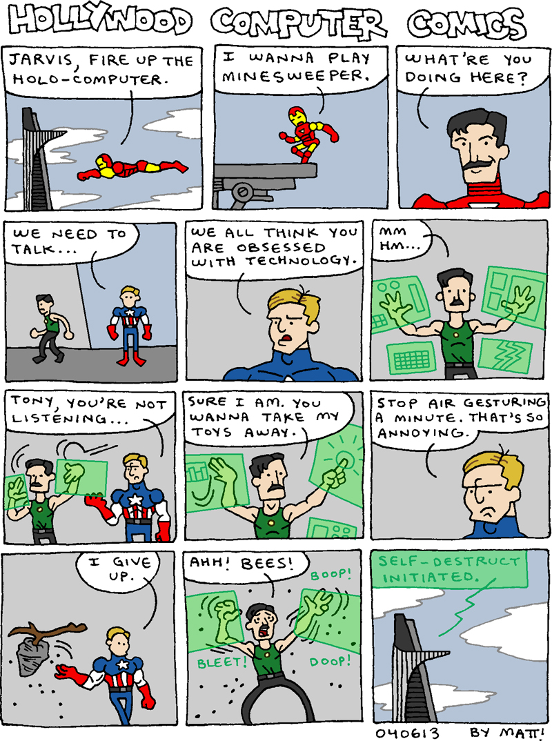 hollywood computer comics