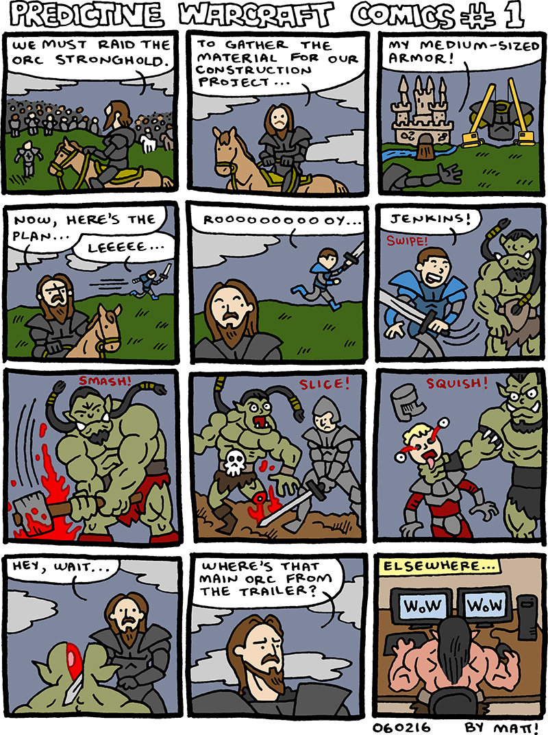 movie prediction comics: warcraft
