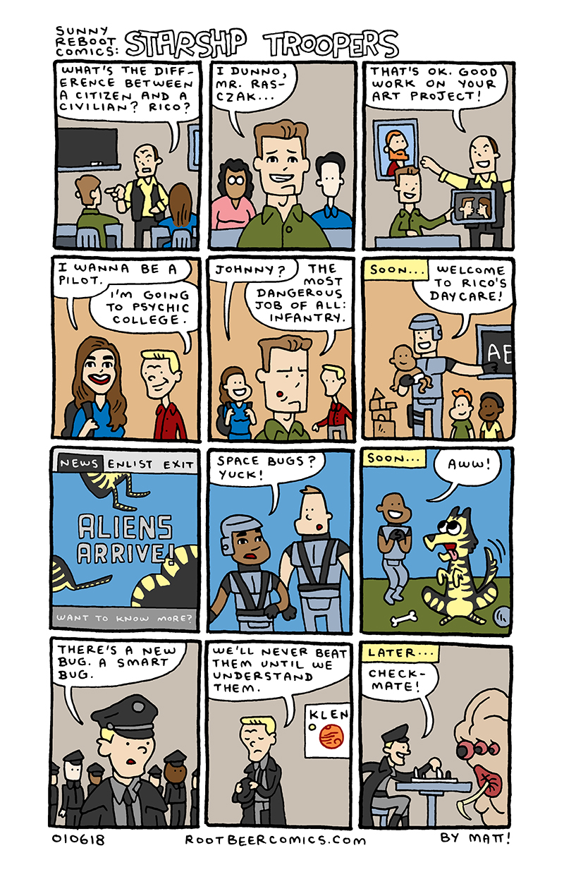 sunny reboot comics: starship troopers