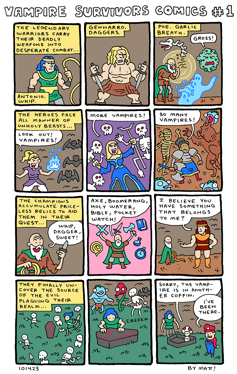 vampire survivors comics #1
