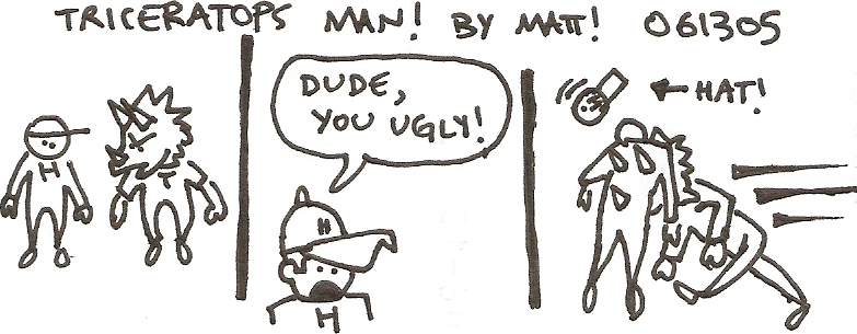 triceratops man!