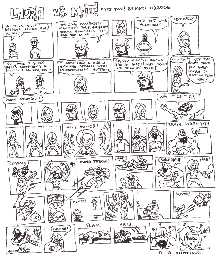 laura vs. matt! (part 2 of 3)