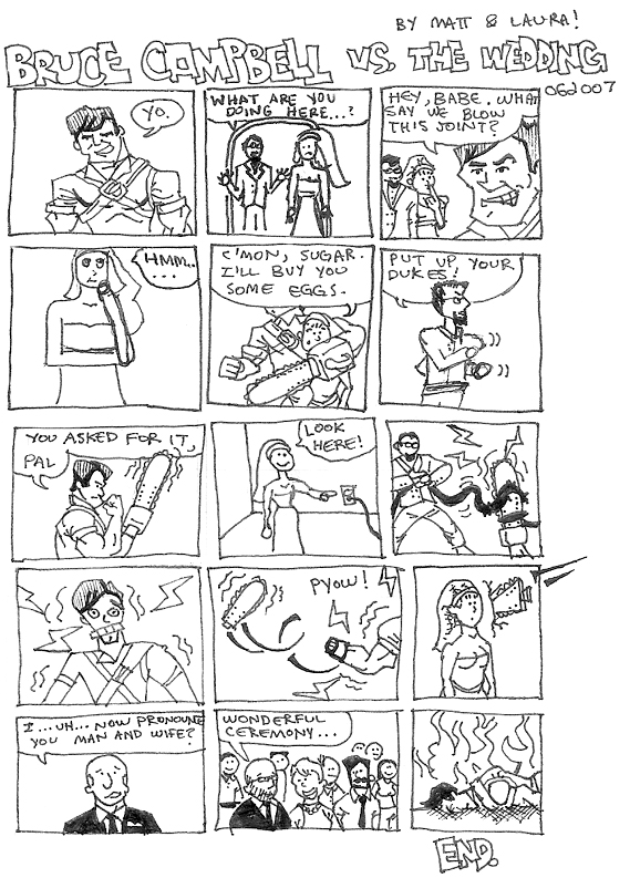 bruce campbell vs. the wedding