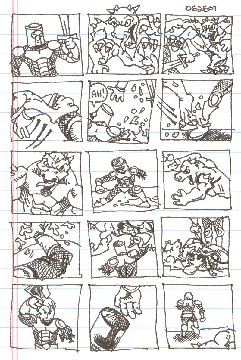 knight vs. dragon