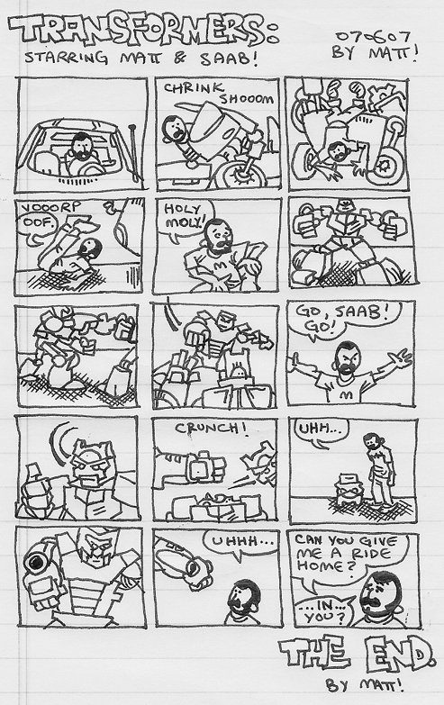transformers (starring matt and saab!)