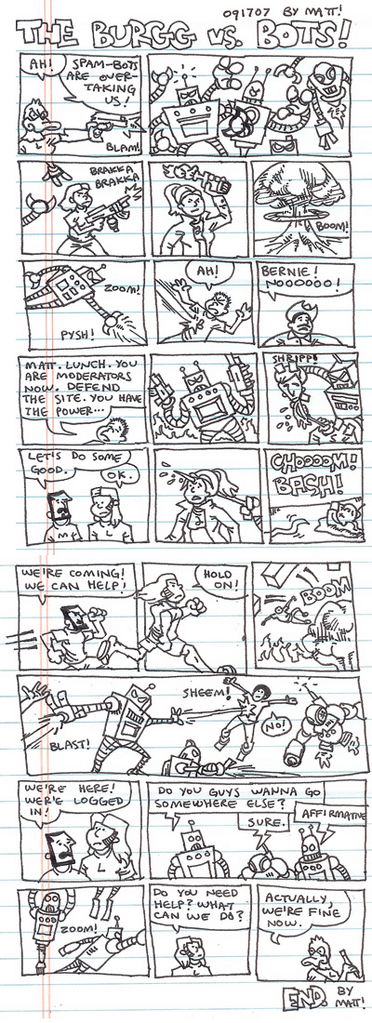 the burgg vs. bots!