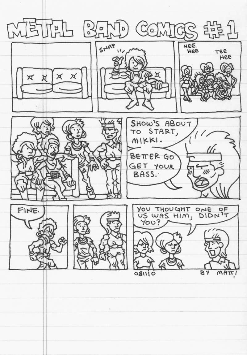 metal band comics #1