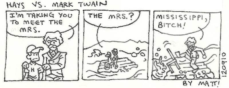 hays vs. mark twain