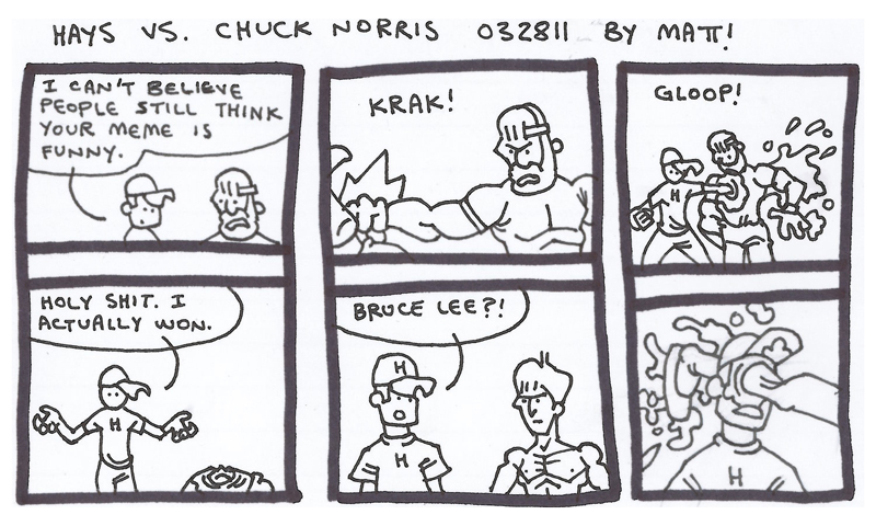 hays vs. chuck norris
