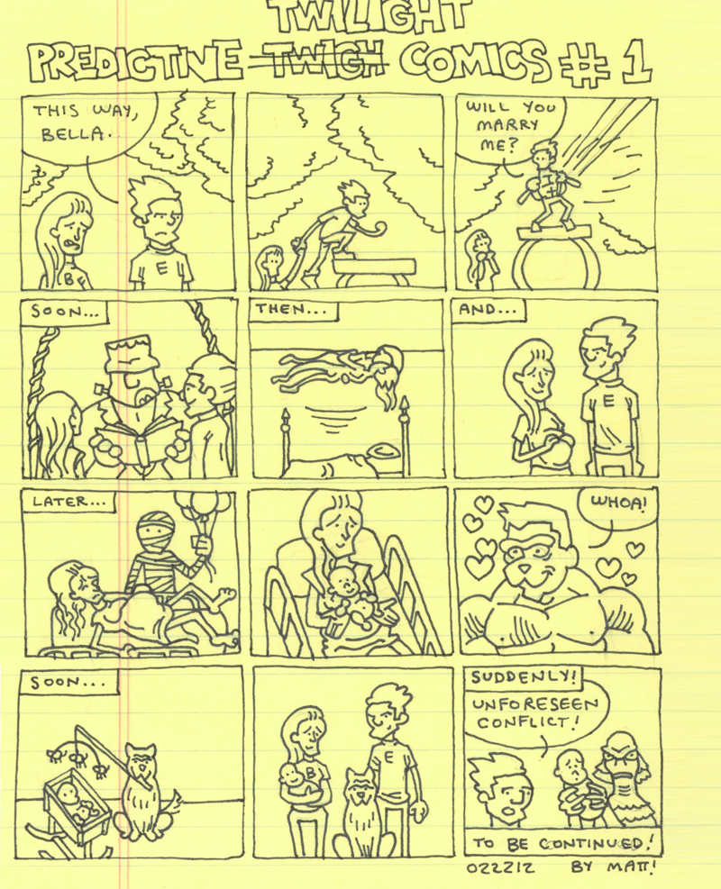 movie prediction comics: twilight 5