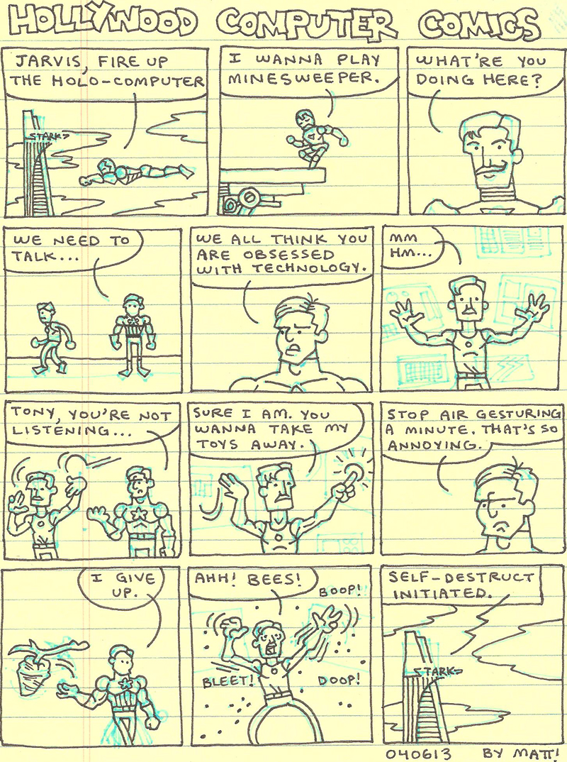 hollywood computer comics