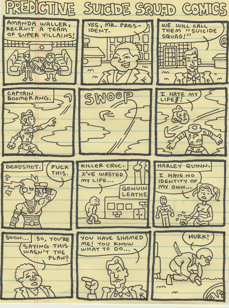 movie prediction comics: suicide squad
