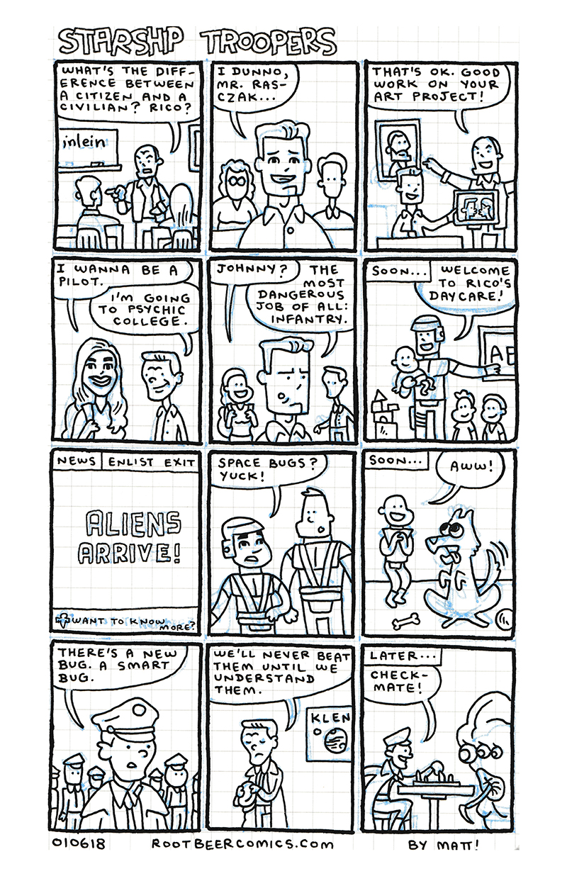 sunny reboot comics: starship troopers
