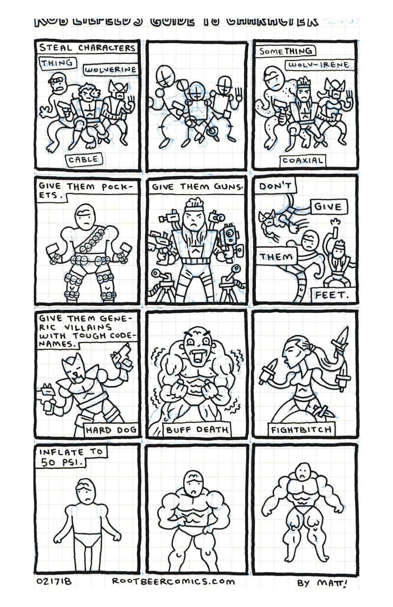 rob liefeld's guide to character design