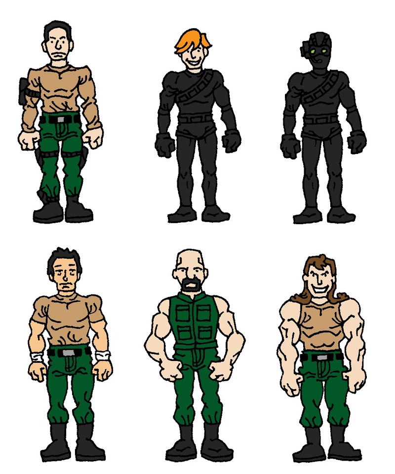 the troops