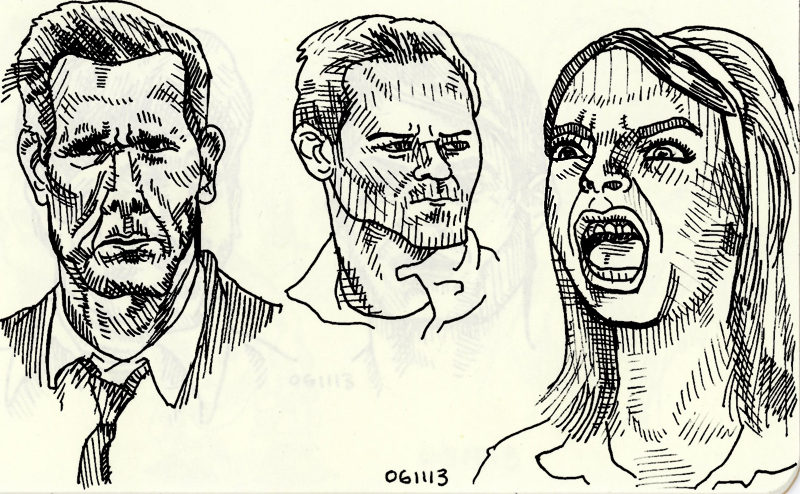 magazine drawings, day three