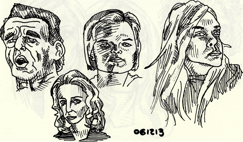 magazine drawings, day four