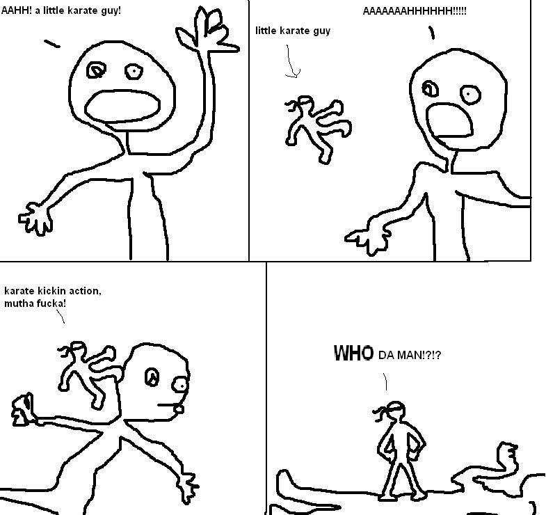 crazy little karate guy #1