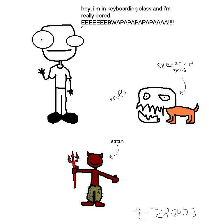skeleton dog